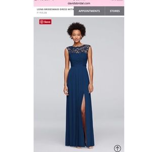 Formal David’s Bridal Lace Dress